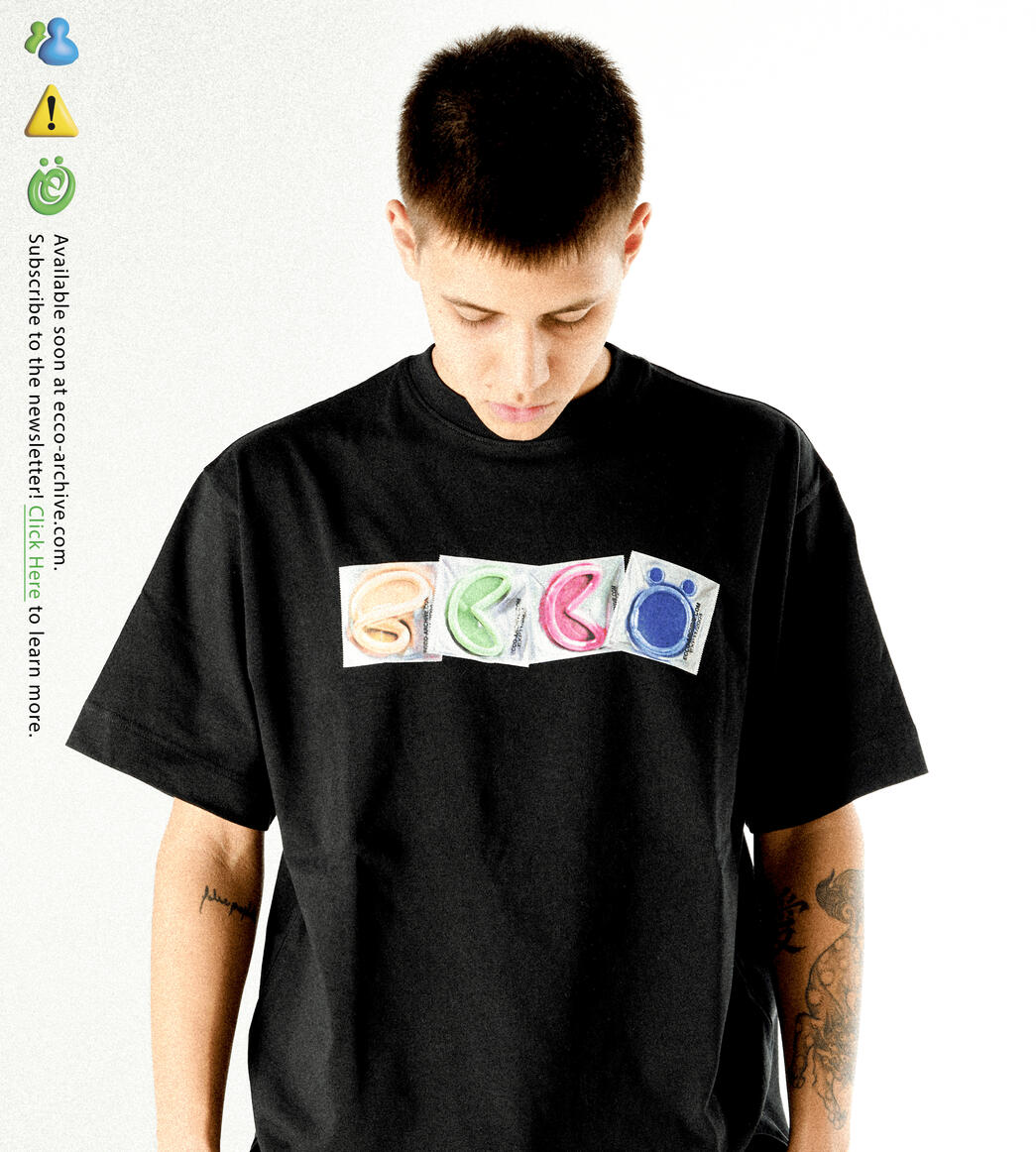 eccö Condom T-shirt | Creative Directed by @rthur, Modeled by @mathedias_